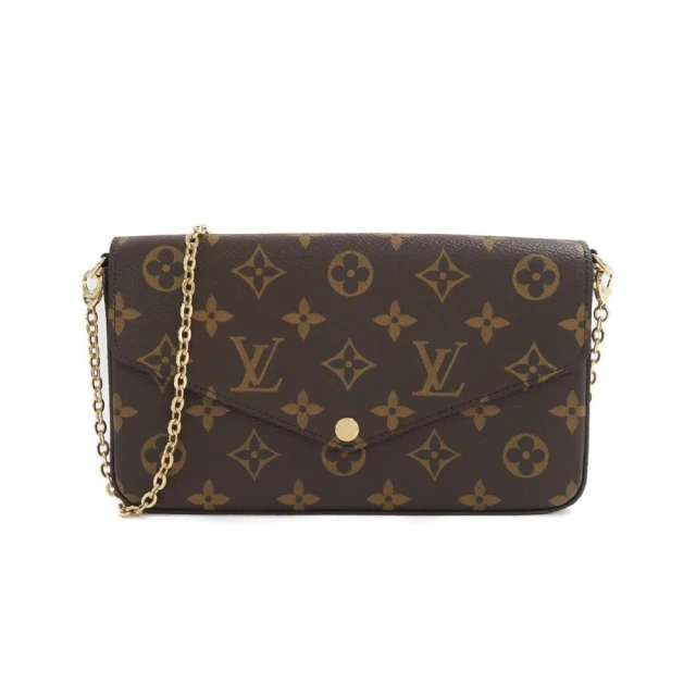 Louis Vuitton 路易威登 LV Felicie Pochette WOC 老花 三合一 鍊條 肩背包 斜背包 M81896