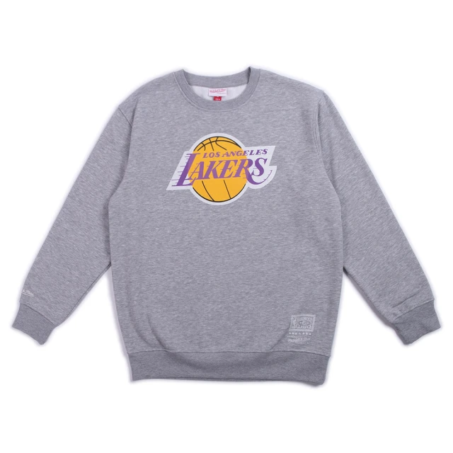 Mitchell & Ness NBA Team Logo Dad Crew 大學Tee 湖人 灰(NBA 經典球隊大學Tee)