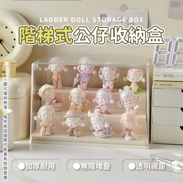 Her 大款4層 階梯式展示盒 盲盒展示櫃 壓克力展示盒 泡