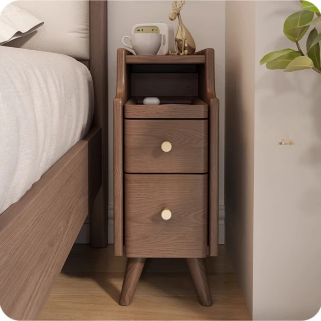 Lexiang樂享 福利品-現代簡約超窄夾縫小型床頭櫃-多尺