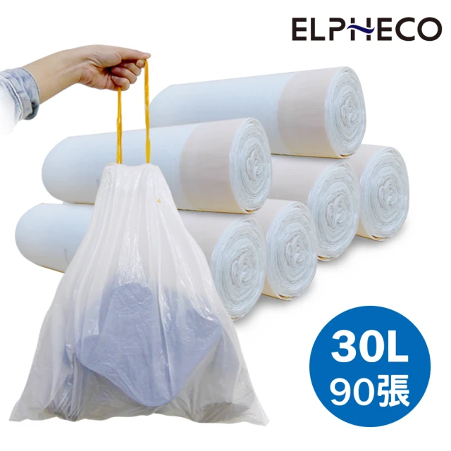 美國ELPHECO 拉繩束口垃圾袋30L ELPH103兩組