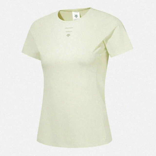 DESCENTE WOMENS COOLING SLIM FIT SHORT SLEEVE T-SHIRTS 女士 運動上衣(萊姆)