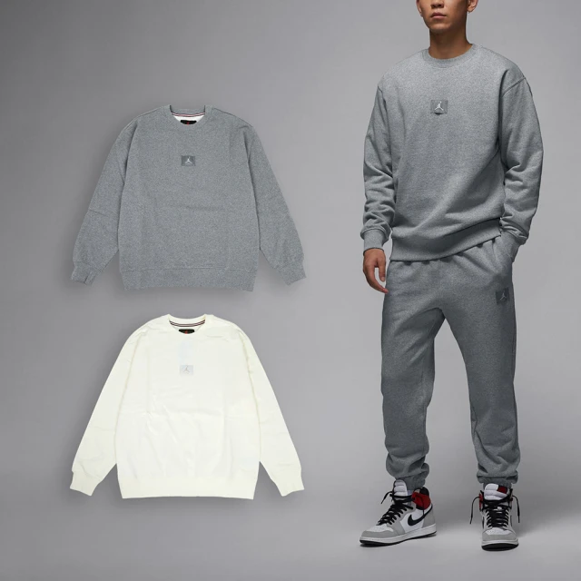 NIKE 耐吉 長袖 Jordan Flight Fleece 男款 落肩 寬鬆 絨面 喬丹 大學T 衛衣 單一價(FV7260-133)