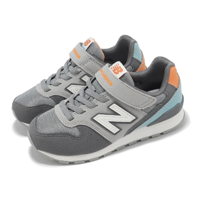 NEW BALANCE 休閒鞋 996 大童 中童鞋 寬楦 城堡灰 銅色 小朋友 魔鬼氈 拼接 NB(YV996PB3-W)