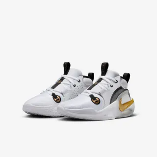 【NIKE 耐吉】運動鞋 籃球鞋 女鞋 中大童 男鞋 NIKE AIR ZOOM CROSSOVER 2 GS 白 黑 金 氣墊(FB2689100)