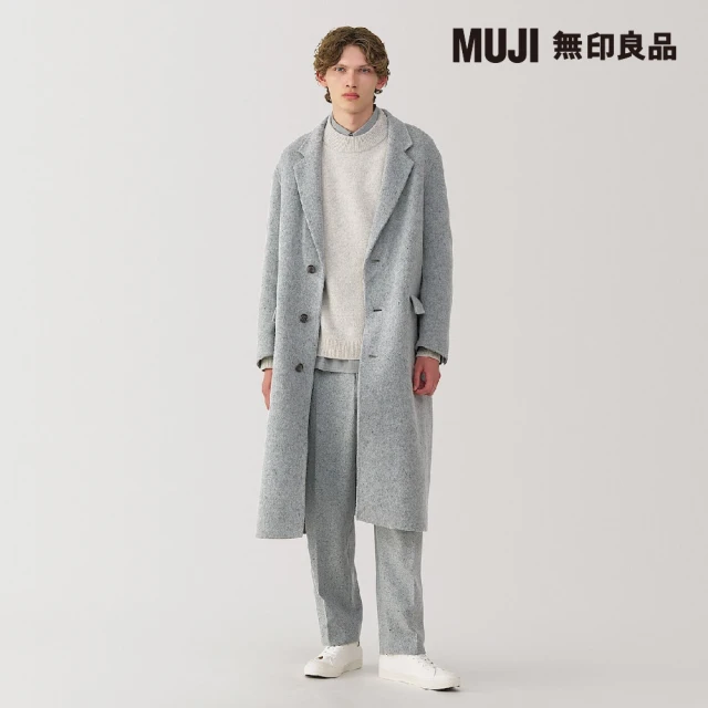 MUJI 無印良品 MUJI Labo男喀什米爾混西裝式大衣(共3色)