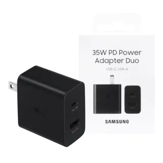 【Samsung 三星】原廠 35W PD 雙孔快充旅充頭 USB-C & USB-A(EP-TA220)
