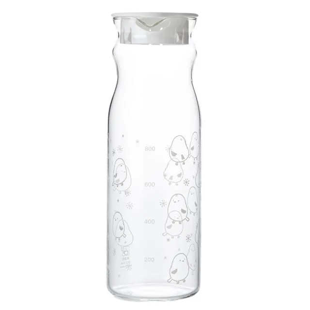 【NITORI 宜得利家居】DECO HOME商品 耐熱玻璃水壺 長尾山雀 SIMAENAGA 1.2L c-DY01(耐熱玻璃)