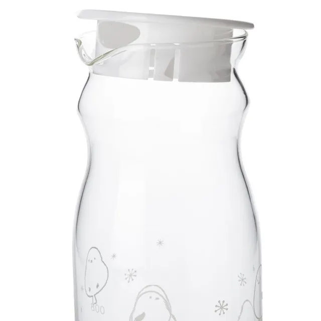 【NITORI 宜得利家居】DECO HOME商品 耐熱玻璃水壺 長尾山雀 SIMAENAGA 1.2L c-DY01(耐熱玻璃)