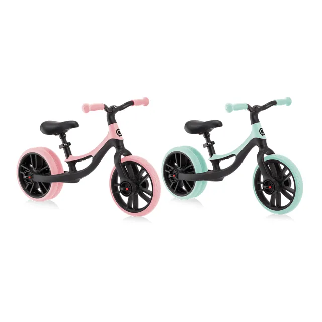 【GLOBBER 哥輪步】官方直營 法國 GO BIKE ELITE DUO雙後輪平衡滑步車(滑步車、學步車、平衡車、滑板車)