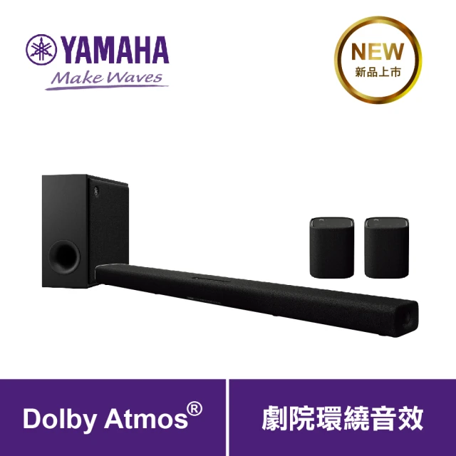 Yamaha 山葉音樂 SR-X40A 家庭劇院 含後環繞 四件組 TRUE X BAR 40A Soundbar