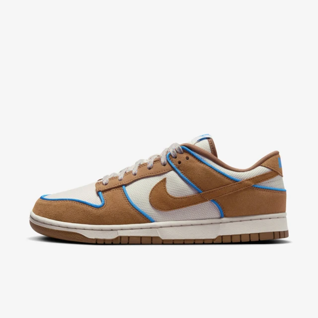 NIKE 耐吉 Dunk Low Retro PRM 男 休閒鞋 運動 低筒 麂皮 拼接 棕藍(FN5825-100)