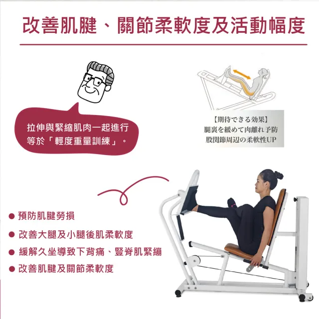 【i-Care】商用專業型伸展鬆拉筋設備(促進肢體靈活;活動的幅度;改善血液循環;預防背部疼痛)