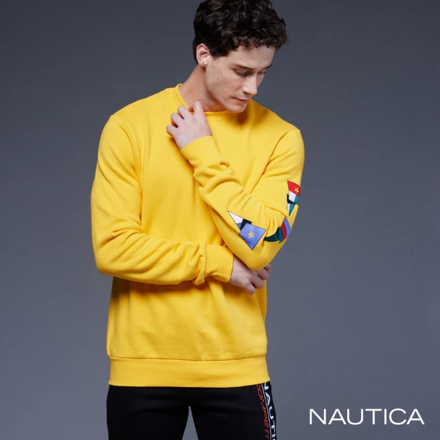 NAUTICA 男裝 隨性格調長袖T恤(黃色)