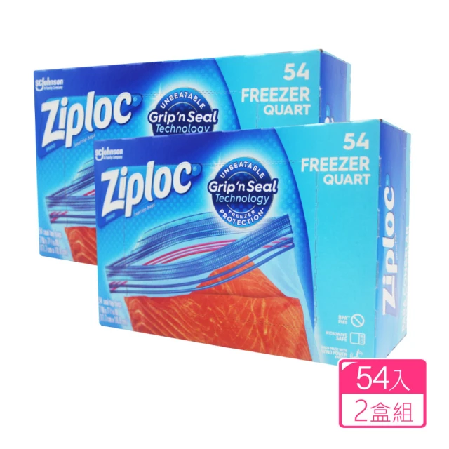 Ziploc 密保諾 雙層夾鏈冷凍保鮮袋-小(54入x2盒)