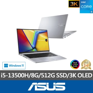 ASUS 筆電包/滑鼠組★15.6吋i5輕薄筆電(Vivobook X1505VA/i5-13500H/8G/512G SSD/W11/OLED)