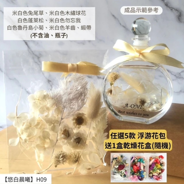 A-ONE 匯旺 浮游花DIY材料包 DIY天然乾燥花 永生花材料包 綜合乾燥花 馴鹿草 尤加利葉 天然短枝 H09