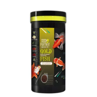 【海豐飼料】親蜜伙伴GOOD PARTNER+ 金魚健康增豔配合飼料 下沉顆粒 800g(適合各種高級金魚食用)