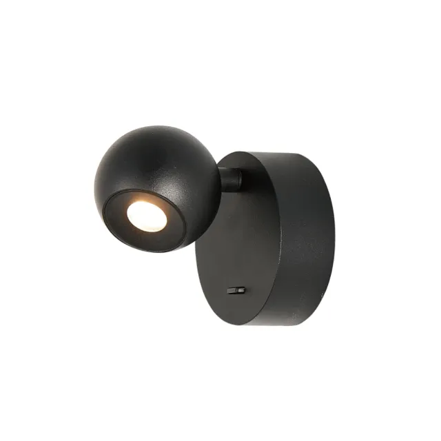 【DanceLight 舞光】LED 6W 黑曜壁燈 室內壁燈 6瓦 床頭照明燈 小夜燈 貴族黑(黃光)