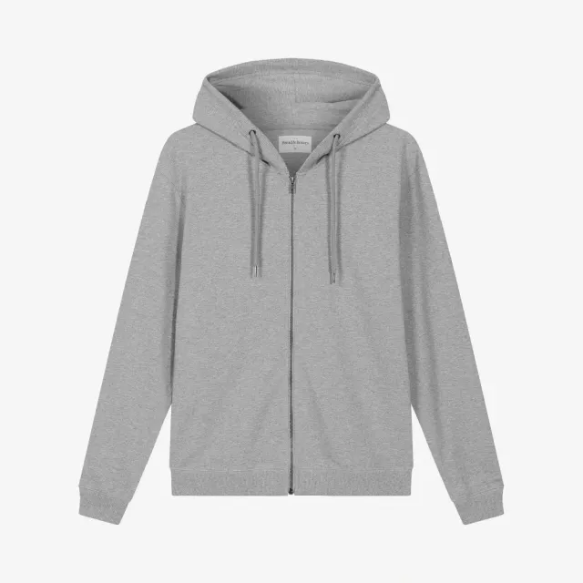 【Bread & Boxers】Zip Hoodie 經典拉鍊連帽外套 - 灰
