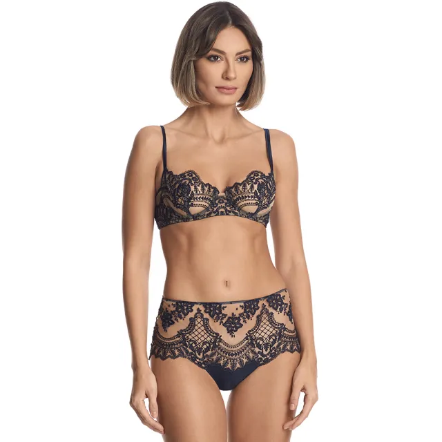 【ID_Sarrieri】頂級蕾絲無襯內衣 香特莉蕾絲 法國進口 女內衣(7727L)