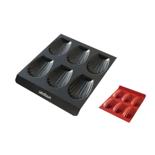 【UNOPAN 屋諾】6連貝殼模 瑪德蓮模 蛋糕模800系列不沾(UN11008)