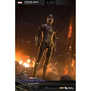 【Beast Kingdom 野獸國】中動 蜘蛛人 7吋可動人偶 黑金戰衣款