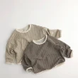 【Baby 童衣】韓風條紋上衣 男女童百搭長袖圓領T 男童歐巴風落肩袖T-Shirt 女童外出上衣 89095(共２色)
