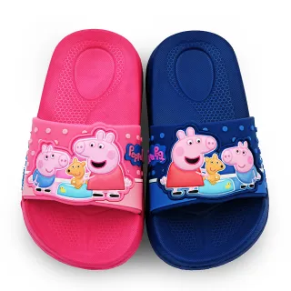 【童鞋城堡】童鞋 中小童 輕量防水拖鞋 佩佩豬(PG1055-藍.桃)