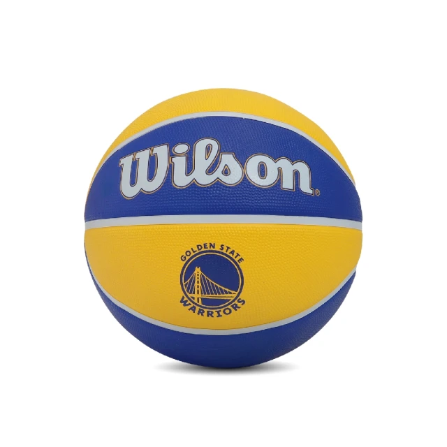 WILSON 籃球 NBA 金州勇士 隊徽球 橡膠 室外 耐磨 系籃 Curry(WTB1300XBGOL)