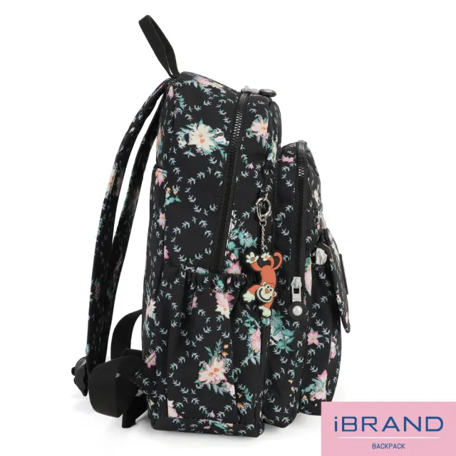 【iBrand】雙11 簡約輕盈尼龍多功能後背包(喵星花園)