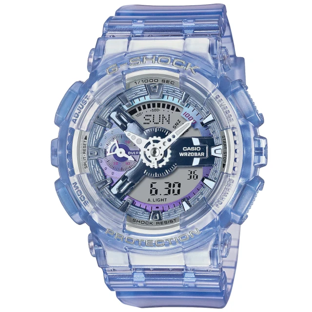 CASIO 卡西歐 G-SHOCK WOMEN 科幻虛擬 雙顯腕錶 雙12 特惠(GMA-S110VW-6A)