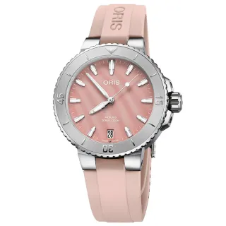 【ORIS 豪利時】Aquis 時間之海系列 潛水機械腕錶 聖誕節 禮物 送禮(0173377704158-0741866FC)