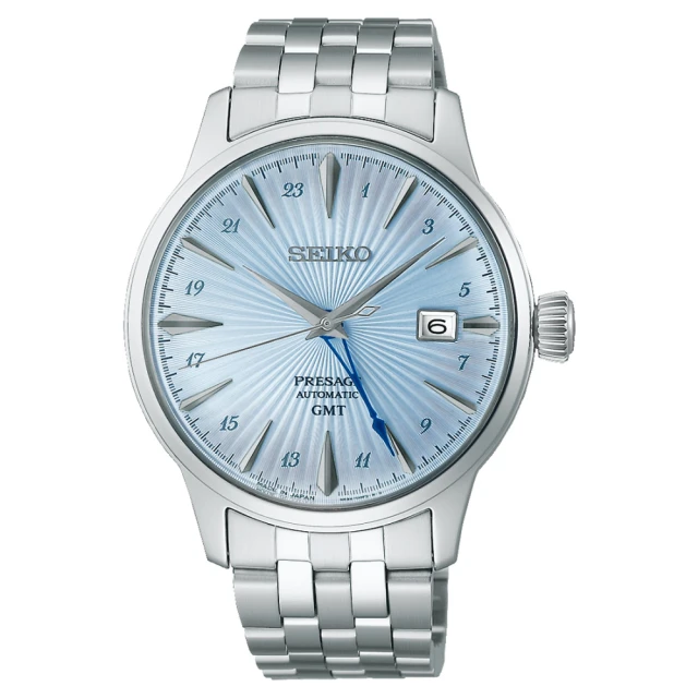 SEIKO 精工 PRESAGE 調酒師 GMT動力儲存機械錶/40.5mm雙11限定(4R34-00J0B SSK037J1)