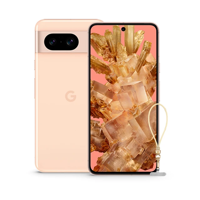 Google Pixel 8 6.2吋 5G 玫瑰粉(8G/128G/Google Tensor G3/5000萬畫素)(手腕掛繩組)