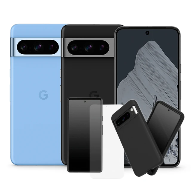 Google Pixel 8 Pro 5G 6.7吋(12G/256G/Tensor G3/5000萬鏡頭畫素/AI手機)(犀牛盾保護套組)