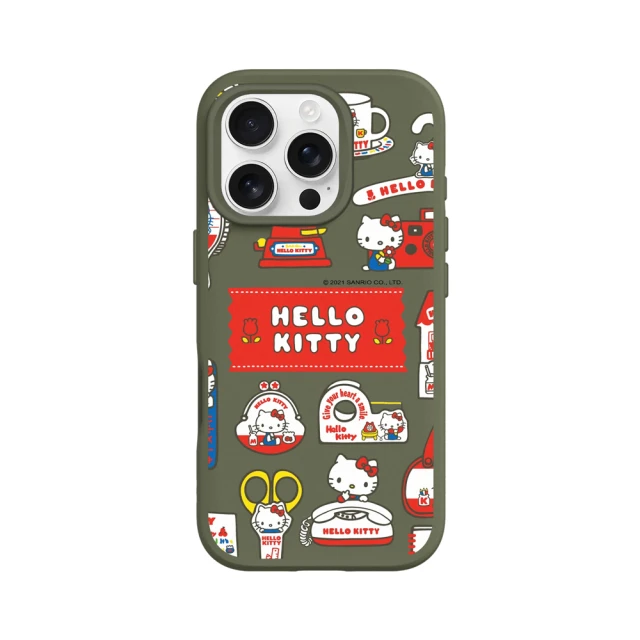 RHINOSHIELD 犀牛盾 iPhone 16系列 SolidSuit MagSafe兼容 磁吸手機殼/Sticker-生活小物(Hello Kitty)