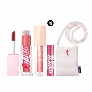 【MAYBELLINE 媚比琳】雙11限定★ 玻尿酸嘟嘟唇蜜/辣辣豐唇蜜 2入組(#嘟嘟棒 #辣辣棒)