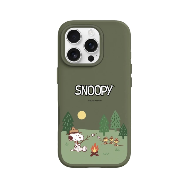 RHINOSHIELD 犀牛盾 iPhone 16系列 SolidSuit MagSafe兼容 磁吸手機殼/史努比-露營趣(Snoopy)