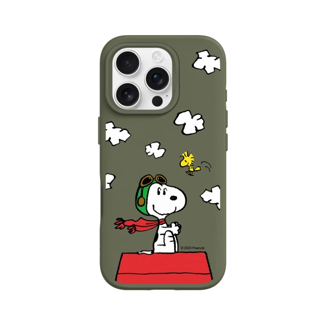 RHINOSHIELD 犀牛盾 iPhone 16系列 SolidSuit MagSafe兼容 磁吸手機殼/史努比-小小飛行員(Snoopy)