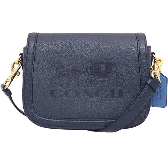 COACH 珊瑚紅x卡其c logo斜背斜背相機包/大(CR