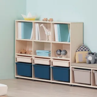 【iloom 怡倫家居】EDDI KIDS 1400型 3層收納櫃(書櫃 書架 雙層書架 兒童書架 置物書架 玩具櫃 收納櫃)