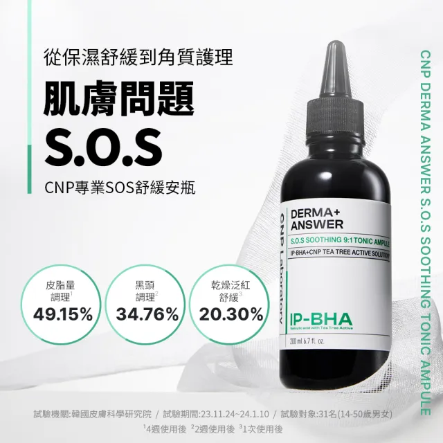 【CNP Laboratory】官方直營 專業SOS舒緩安瓶50ml