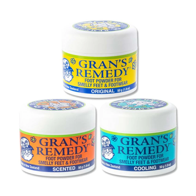 紐西蘭Grans Remedy老奶奶 長效淨味約6個月清爽神奇除臭鞋粉50g/罐(鞋內運動鞋皮鞋用消臭除濕乾燥劑)