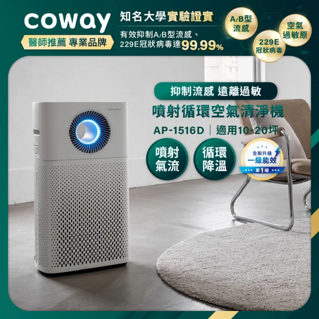 Coway 10-20坪 噴射循環空氣清淨機 AP-1516D