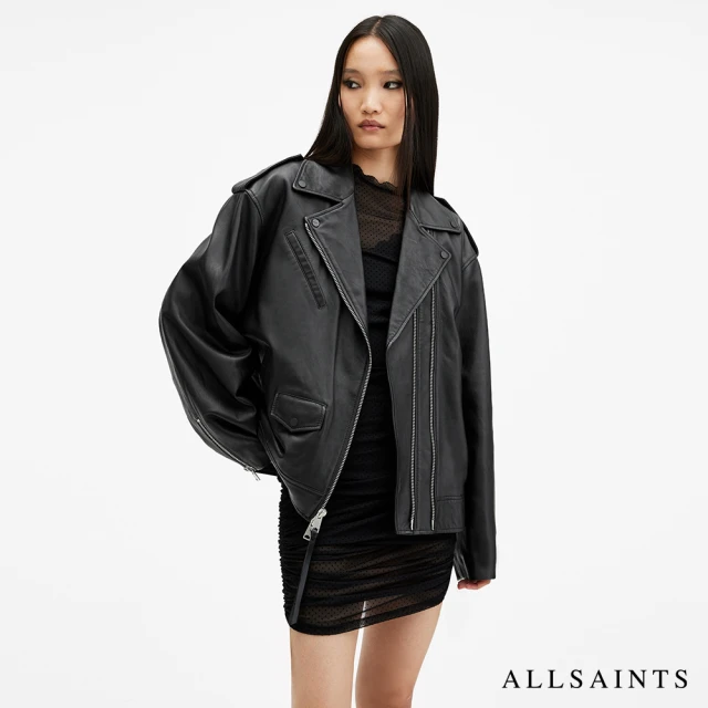 ALLSAINTS DAYLEN 寬鬆柔軟羊皮騎士皮衣 W006LB(寬鬆版型)