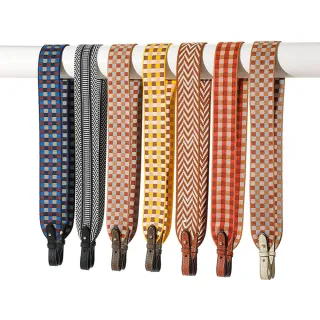 【Sp house】英倫提花格紋編織真皮包包替換肩背帶配件(14款可選)