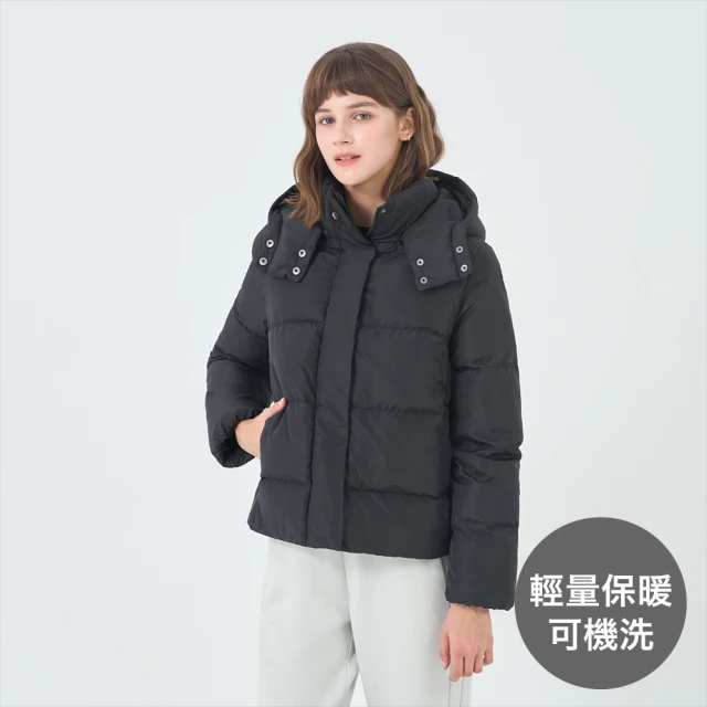 GIORDANO 佐丹奴 女裝 手拍棉 連帽外套 E-care輕暖系列(多色任選)