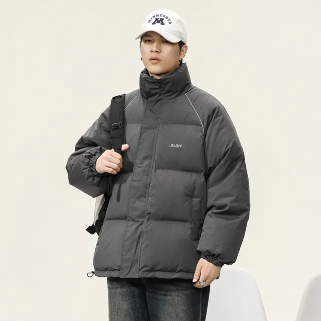 【米蘭精品】現貨+預購 麵包服外套休閒夾克(加厚立領保暖麵包服男外套3色74iz66)