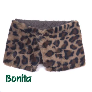 【Bonita 葆倪】雙釦、雙面豹紋圍脖-967-4543(日本進口雙面溫暖圍脖)